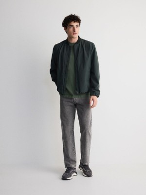 Reserved Bomber Jassen Heren Groen | EZUAM-3071