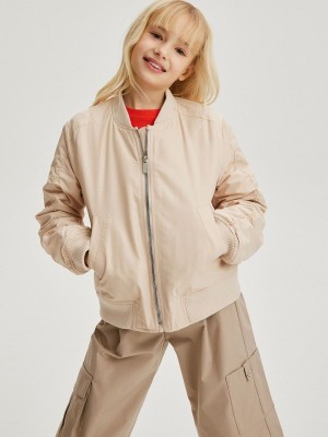 Reserved Bomber Jassen Meisjes Beige | QXNBC-3189