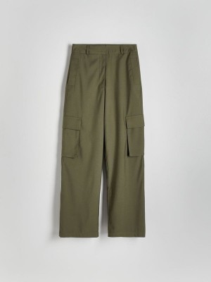 Reserved Cargo Pockets Broek Dames Groen | OHXDS-5418