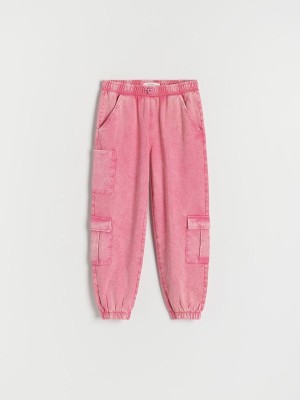 Reserved Cargowash Effect Broek Meisjes Roze | GFLSM-7859