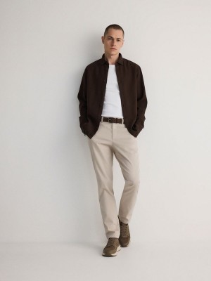 Reserved Chino Slim Fit Broek Heren Beige | SPKXR-7214