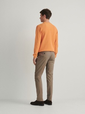 Reserved Chino Slim Fit Broek Heren Bruin | QBCDP-9143