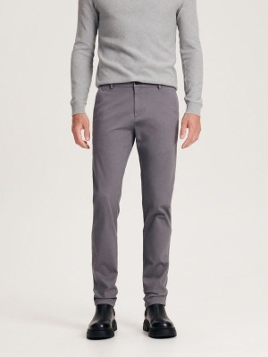 Reserved Chino Slim Fit Broek Heren Grijs | BXPUT-1508