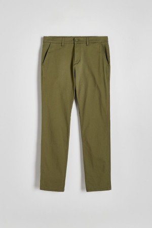 Reserved Chino Slim Fit Broek Heren Lichtolijfgroen | MSYLG-5307