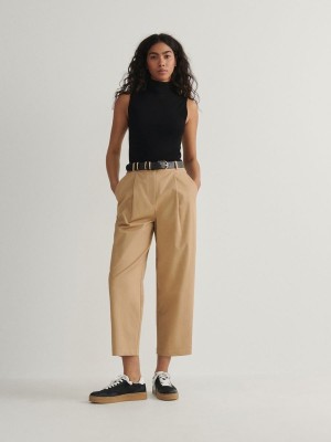 Reserved Chino With Broek Dames Beige | TCVWA-2809