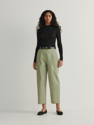 Reserved Chino With Broek Dames Groen | BVPSK-6915