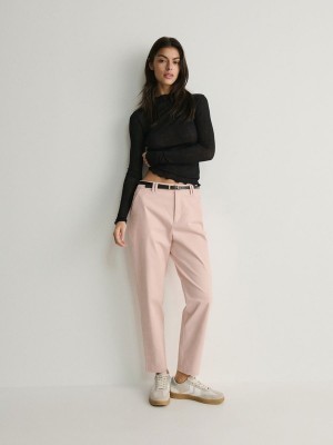 Reserved Chino With Broek Dames Roze | FKOQN-2740