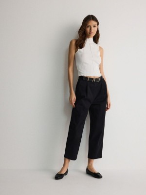 Reserved Chino With Broek Dames Zwart | JTXNF-2685