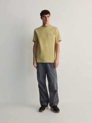 Reserved Comfort Fit T-pocket T-shirts Heren Lichtolijfgroen | UNSMX-3489