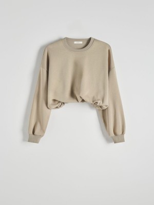 Reserved Cropped Sweatshirts Dames Groen | NSBVM-0418