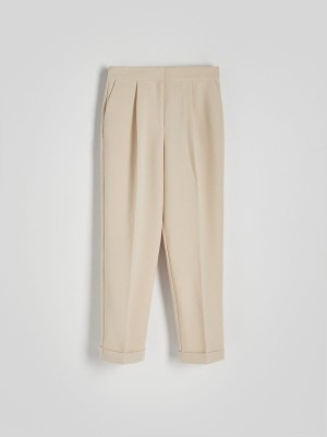 Reserved Cuffs Broek Dames Beige | JMDBS-9213