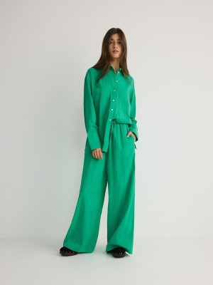 Reserved Culotte Broek Dames Groen | VAZCQ-4572