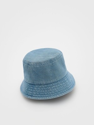 Reserved Denim Bucket Hoeden Meisjes Grijs Blauw | AYUFS-6042