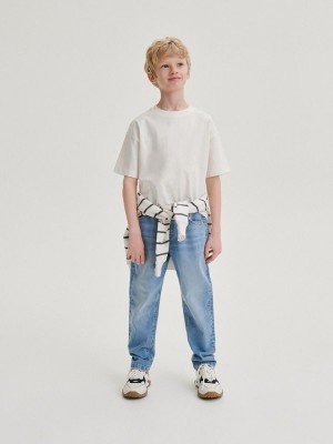 Reserved Elastic Carrot Jeans Jongens Blauw | LKNWQ-2746