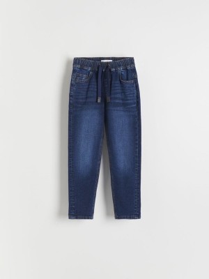 Reserved Elastic Carrot Jeans Jongens Donkerblauw | RUSFK-6792