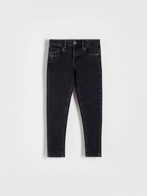 Reserved Elastic Slim Jeans Jongens Zwart | AKNEI-3512