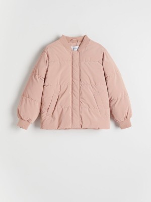 Reserved Gewatteerd Bomber Jassen Meisjes Roze | RDIAJ-6059