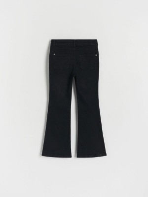 Reserved High Taille Flare Jeans Meisjes Zwart | YVGJC-9130