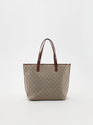 Reserved Jacquard Shopper Tassen Dames Gekleurd | EJPOT-4917