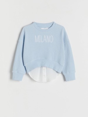 Reserved Jogging Top Sweatshirts Meisjes Blauw | RVQDM-0324