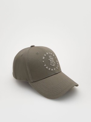 Reserved Peaked Caps Heren Grijs Bruin | EQFVM-8156