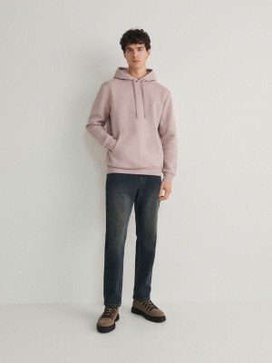 Reserved Plain Sweatshirts Heren Roze | EYQHI-4756