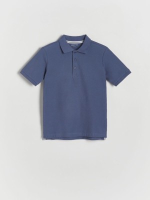 Reserved Polo T-shirts Jongens Grijs Blauw | VKZAH-8309