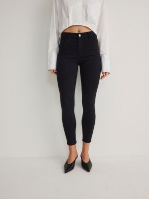 Reserved Push Up Jeans Dames Zwart | BDFNL-2038