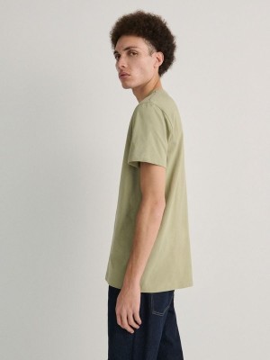 Reserved Regular Fit T-shirts Heren Lichtgroen | CNTIH-6350