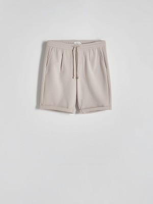 Reserved Regular Korte Broek Heren Beige | TVDZM-0134