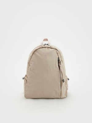 Reserved Rucksack Tassen Dames Beige | LMBOU-0748