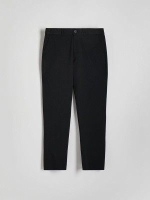 Reserved Slim Broek Heren Zwart | FATMO-8631