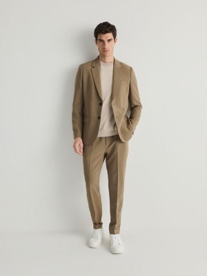 Reserved Slim Fit Pakken Heren Beige | EMHVJ-3596