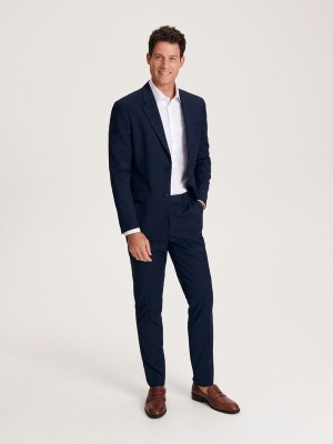 Reserved Slim Fit Pakken Heren Donkerblauw | MKPEH-3149