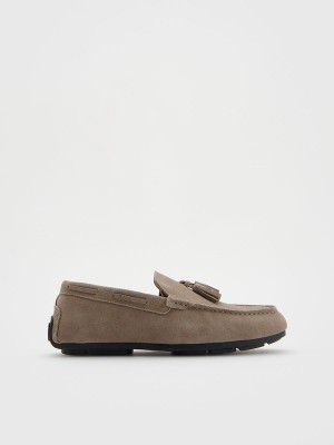 Reserved Suede Schoenen Heren Lichtgrijs | QTXHZ-6498