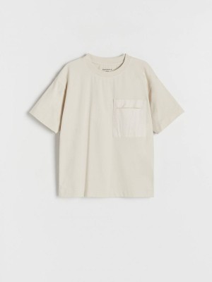 Reserved T-a Pocket T-shirts Jongens Beige | GORHF-8547