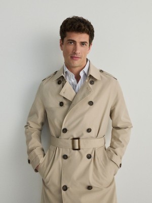 Reserved Trench With Jassen Heren Beige | TGSXA-8631