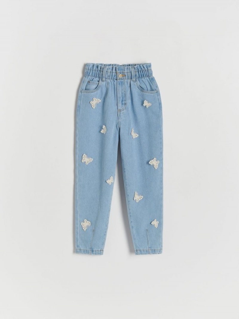 Reserved Baggyappliqué Jeans Meisjes Blauw | YNSHC-6041