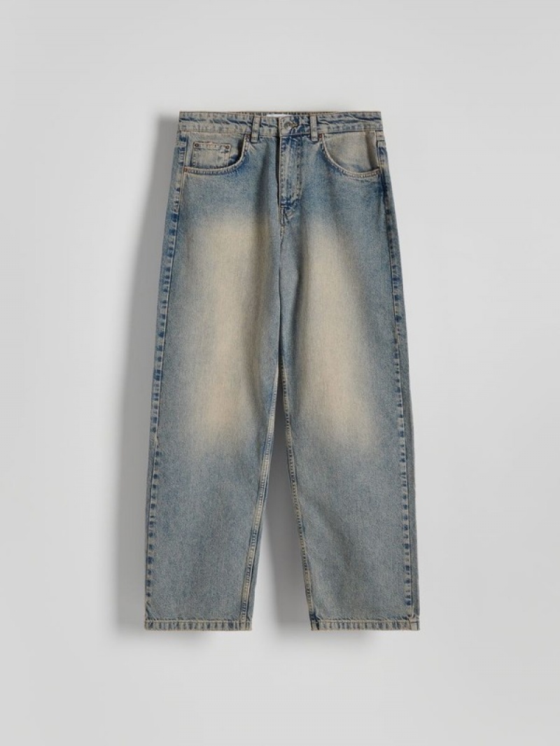 Reserved Baggywash Effect Jeans Heren Blauw | OUSPJ-2137