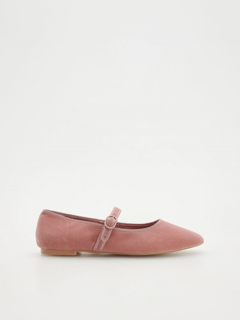 Reserved Ballerinas Loafers Dames Roze | TCVHS-9641