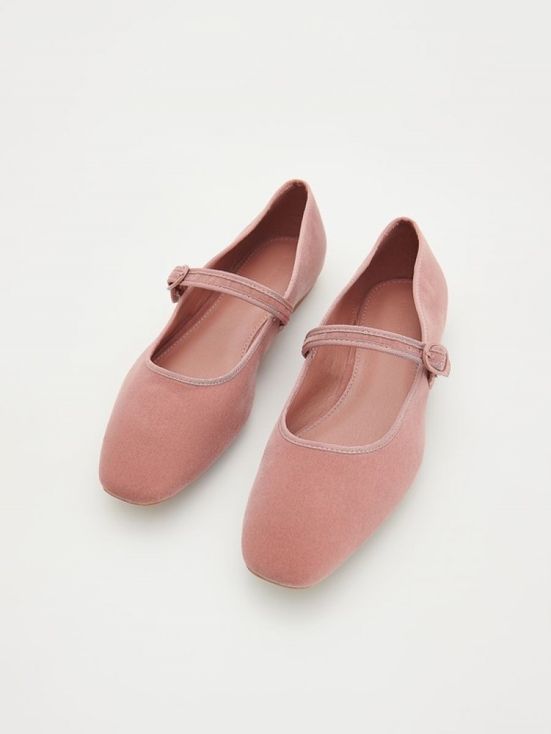 Reserved Ballerinas Loafers Dames Roze | TCVHS-9641