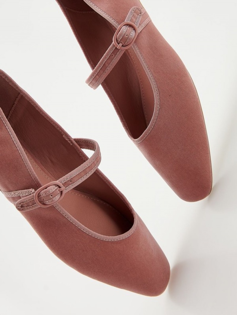 Reserved Ballerinas Loafers Dames Roze | TCVHS-9641