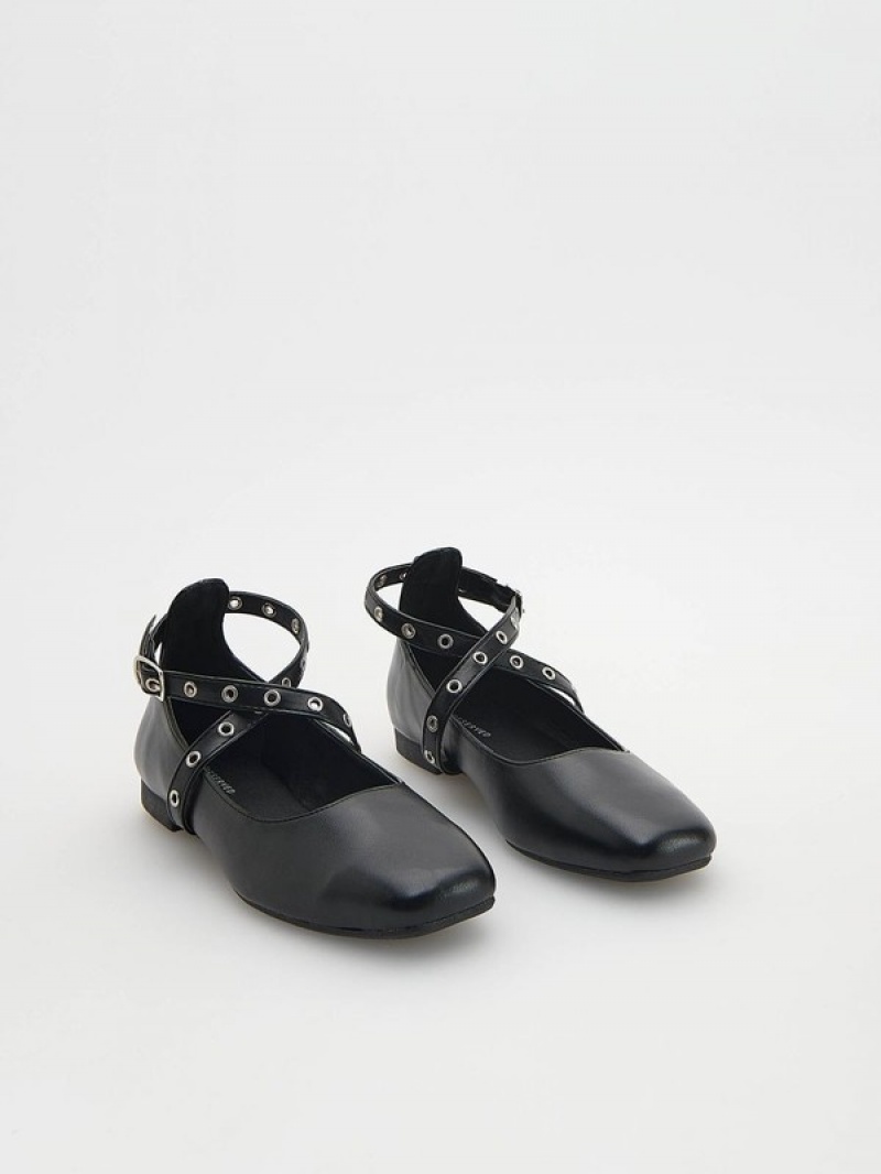 Reserved Ballerinas Schoenen Meisjes Zwart | BIVZS-6914