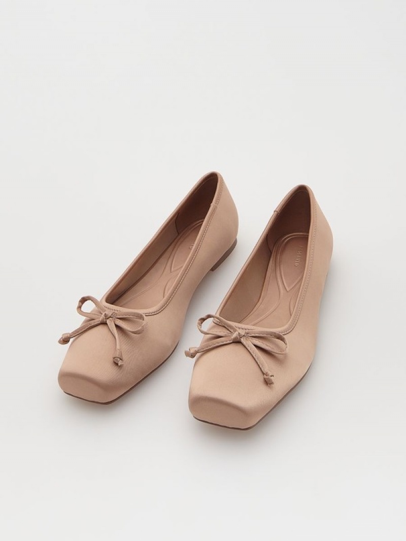 Reserved Ballerinasbow Detail Loafers Dames Roze | WLRMK-7290