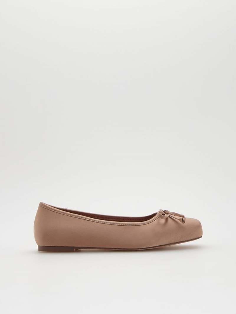 Reserved Ballerinasbow Detail Loafers Dames Roze | WLRMK-7290