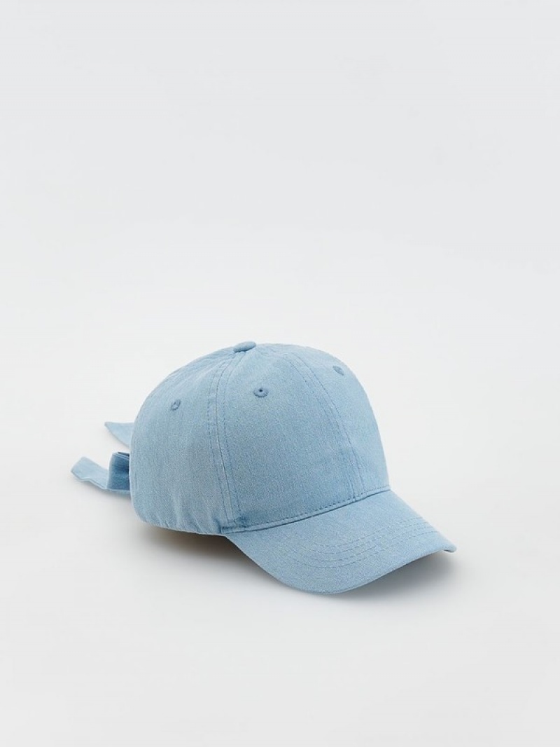 Reserved Baseballbow Detail Hoeden Meisjes Blauw | IUQGN-0294