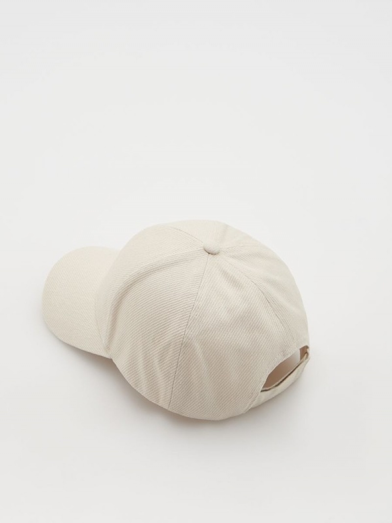 Reserved Baseballembroidery Caps Heren Beige | CSGFB-2985