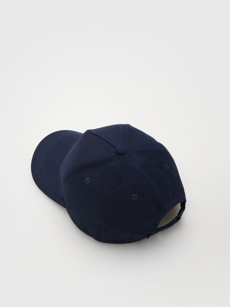 Reserved Baseballembroidery Caps Heren Donkerblauw | FZBCD-7209