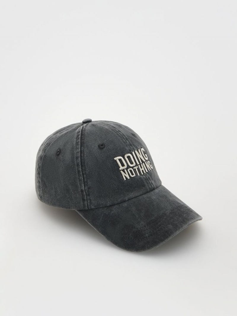 Reserved Baseballembroidery Caps Heren Donkergrijs | GKDOH-1560