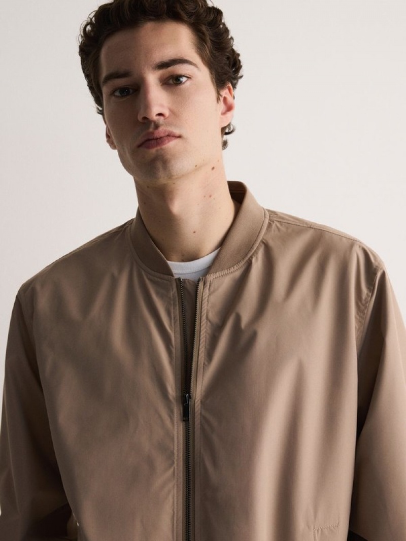 Reserved Bomber Jassen Heren Beige | GLVDX-2907